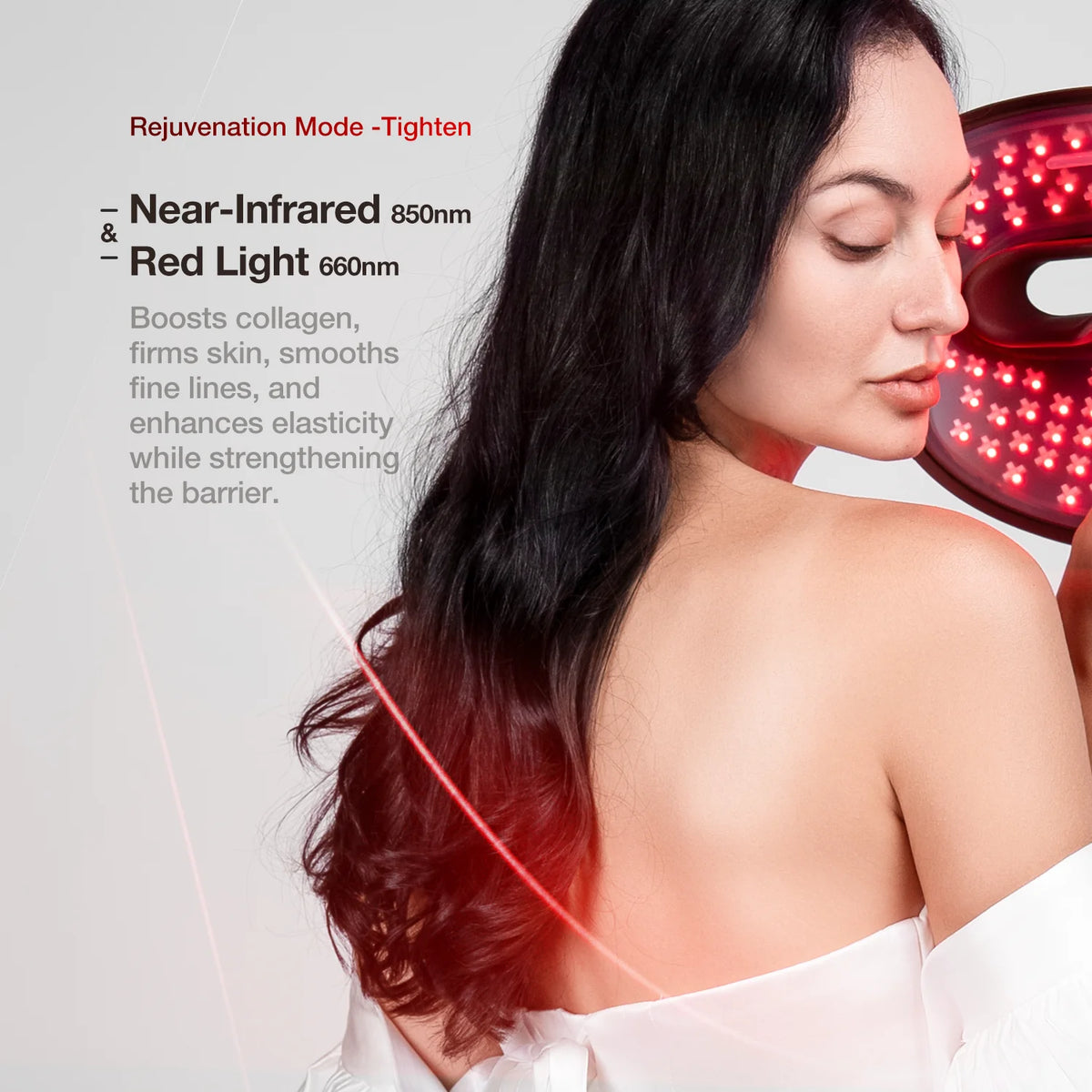 Red LED Light Therapy Face Mask